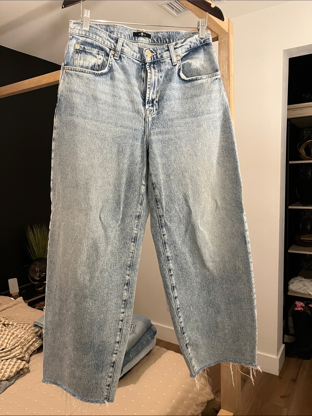 Light Wash Wide Leg Women's Jeans by 7 for all mankind